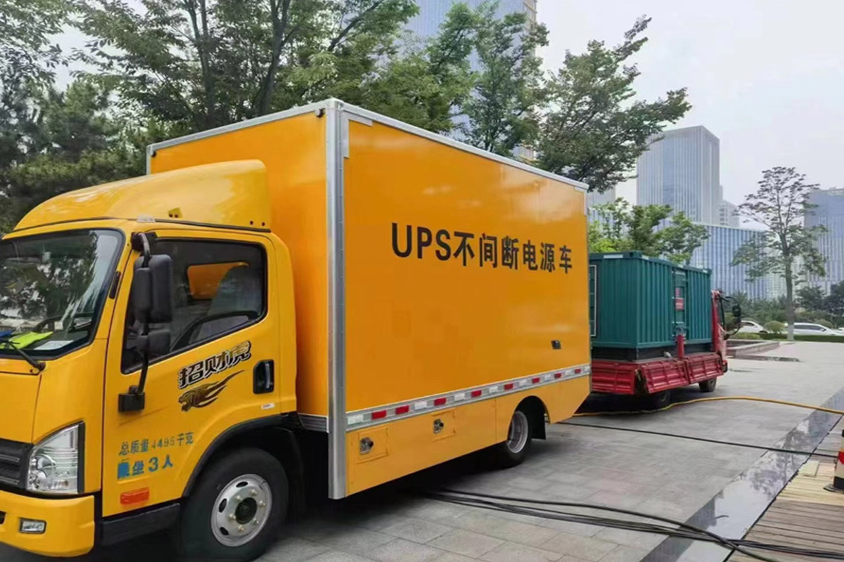 广水发电机租赁施工现场