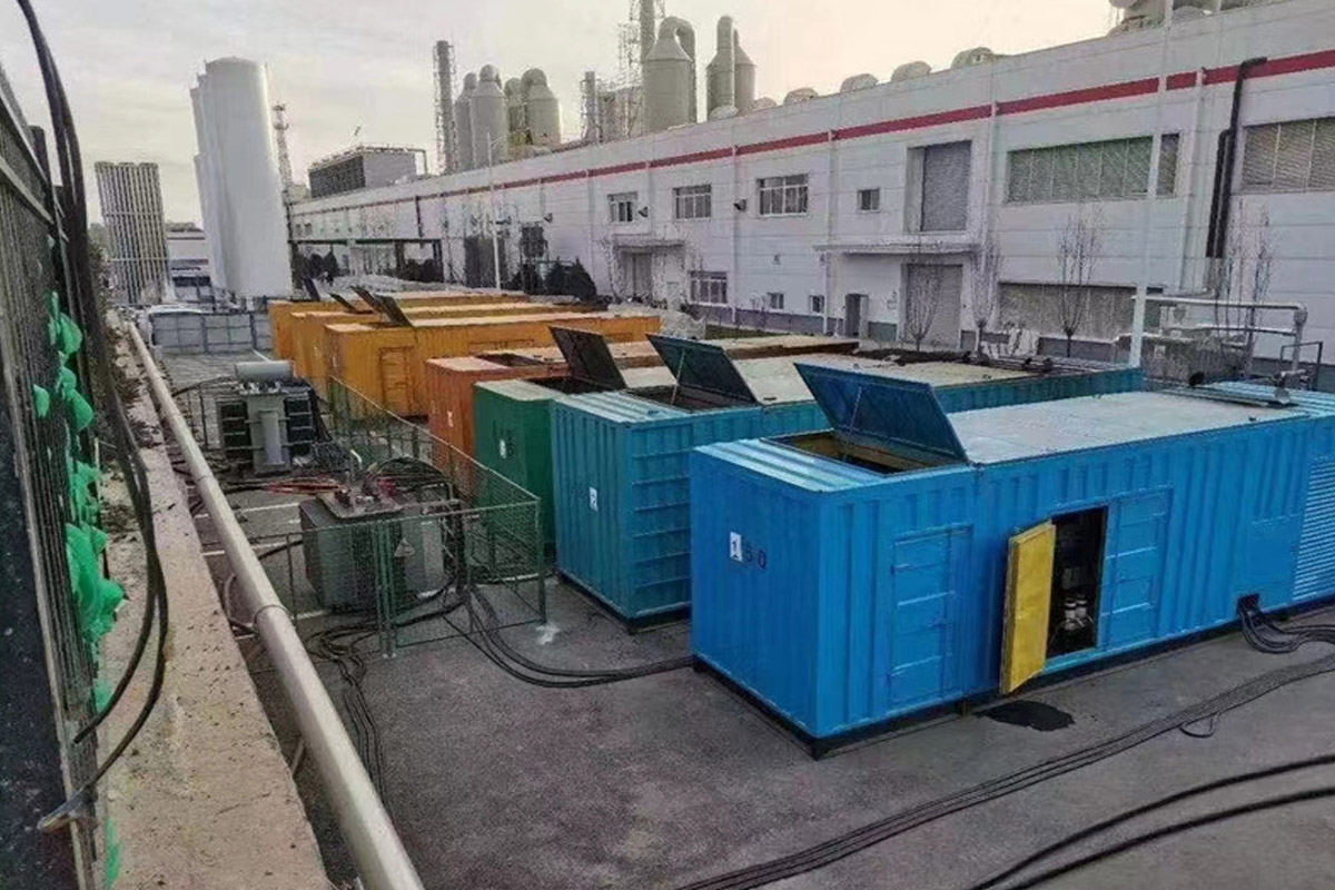 广水发电机租赁施工现场